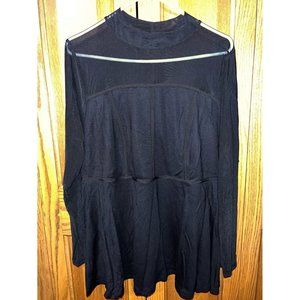 NWT | Torrid High-Neck Corset Top - Ponte & Mesh Black